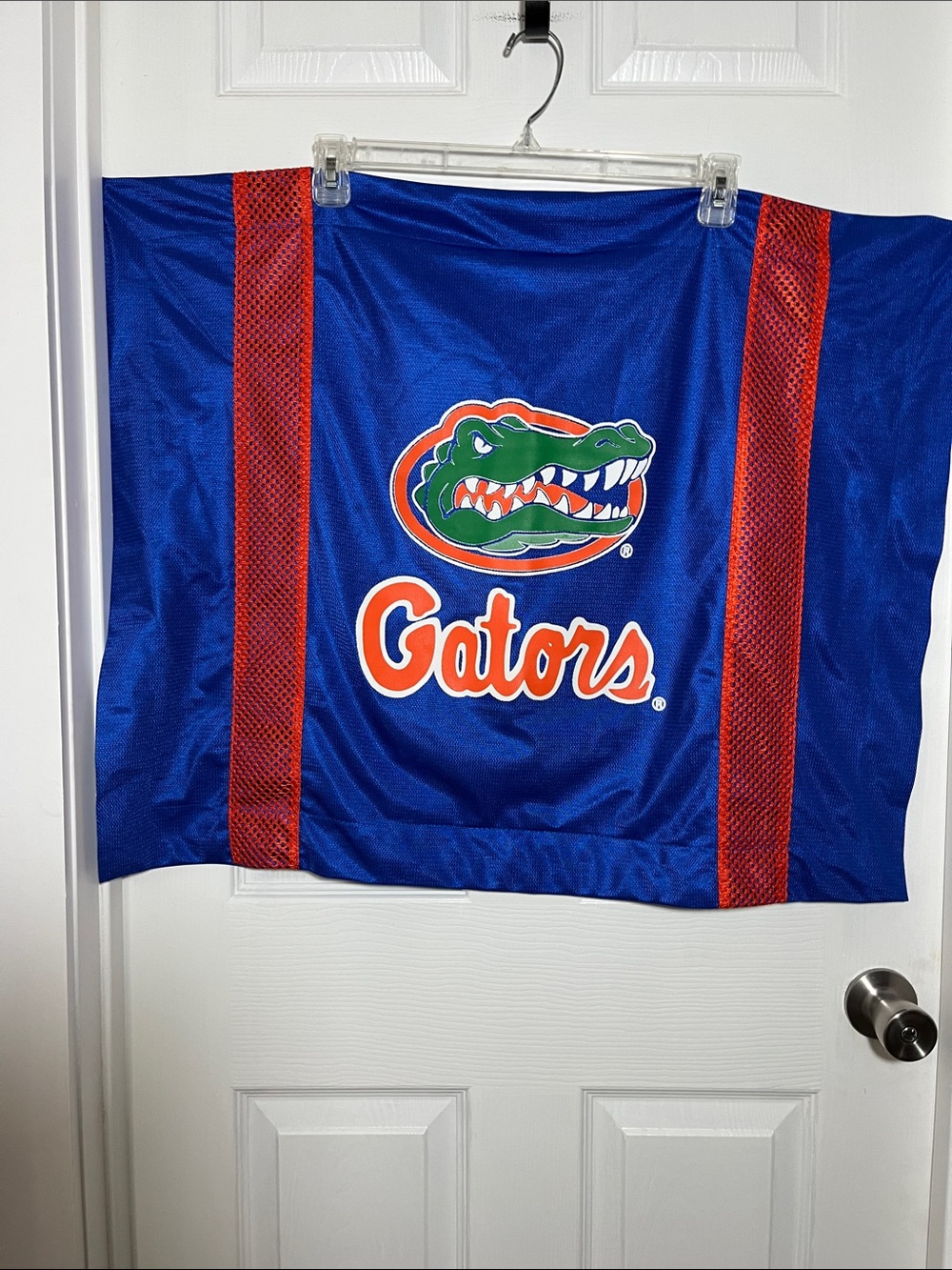 Florida Gators Mesh Jersey Blue and Orange Pillow Sham